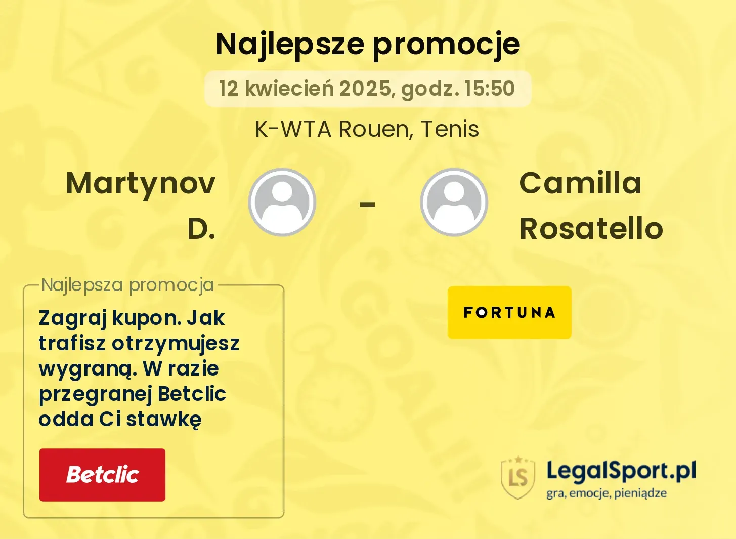 Martynov D. - Camilla Rosatello promocje bukmacherskie