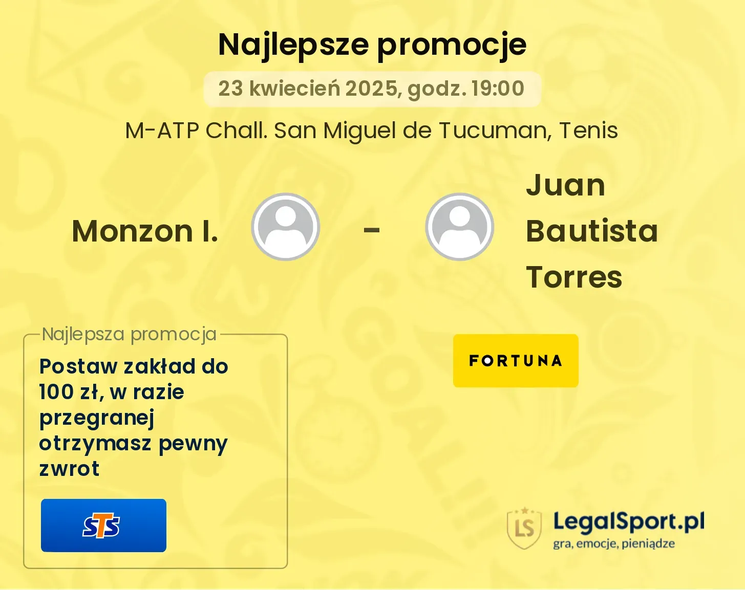 Monzon I. - Juan Bautista Torres promocje u bukmacherów