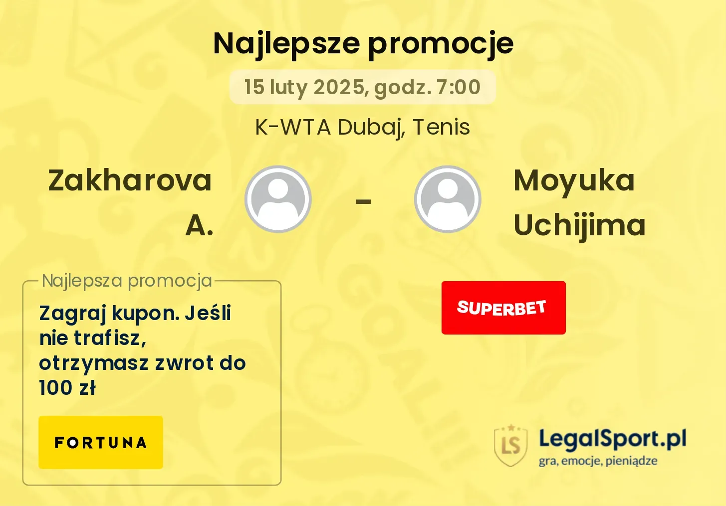 Zakharova A. - Moyuka Uchijima promocje u bukmacherów