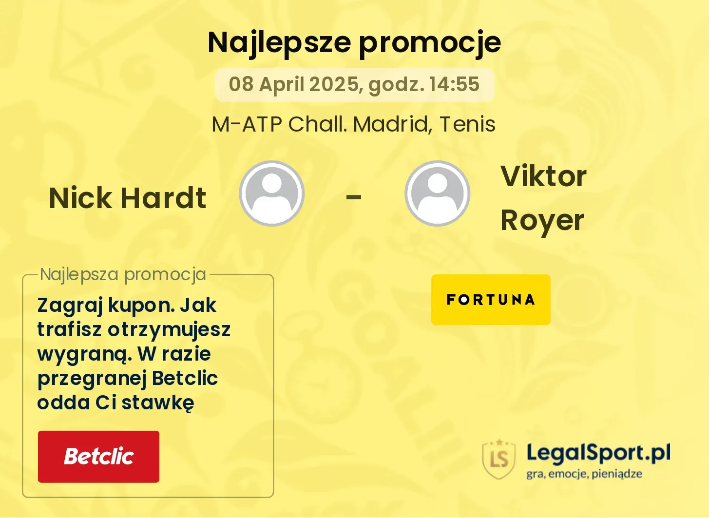 Nick Hardt - Viktor Royer promocje bukmacherskie