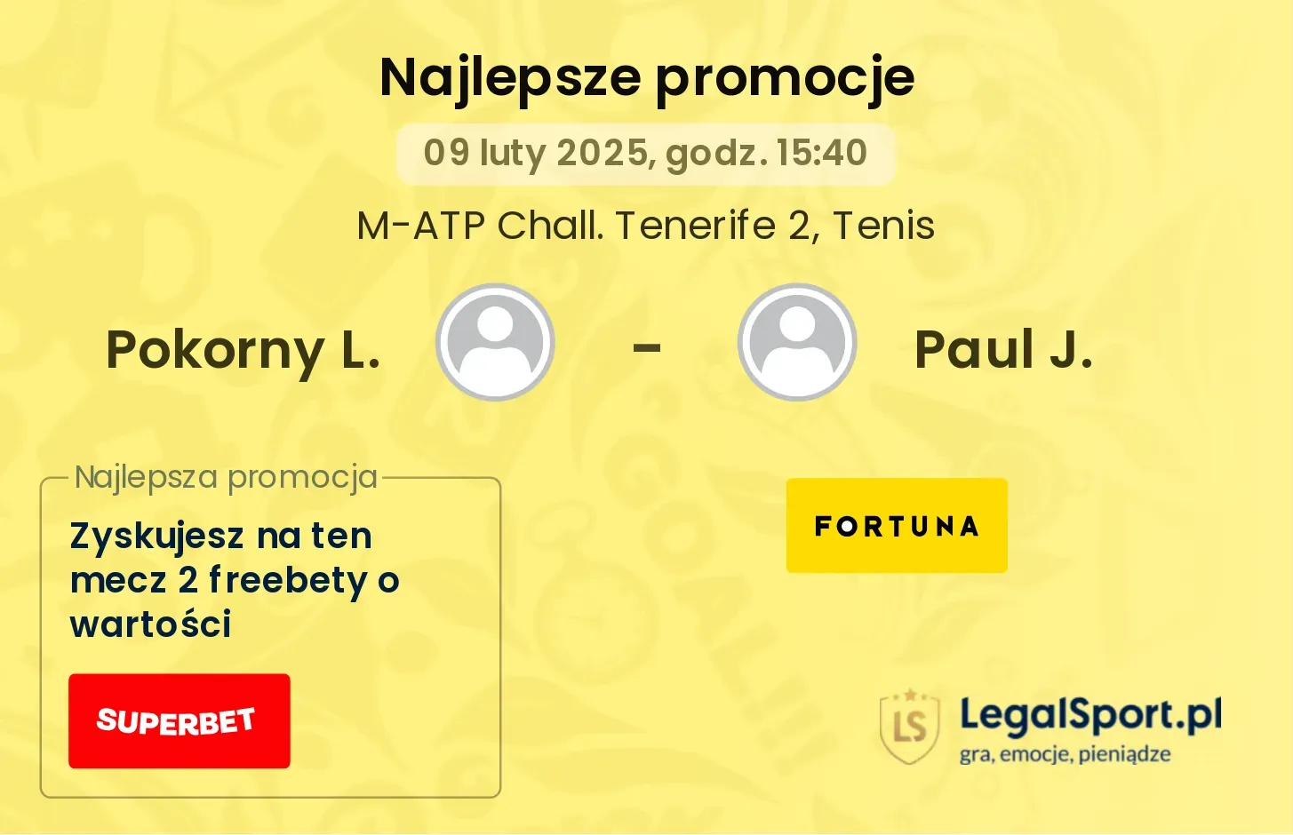Pokorny L. - Paul J. promocje bukmacherskie