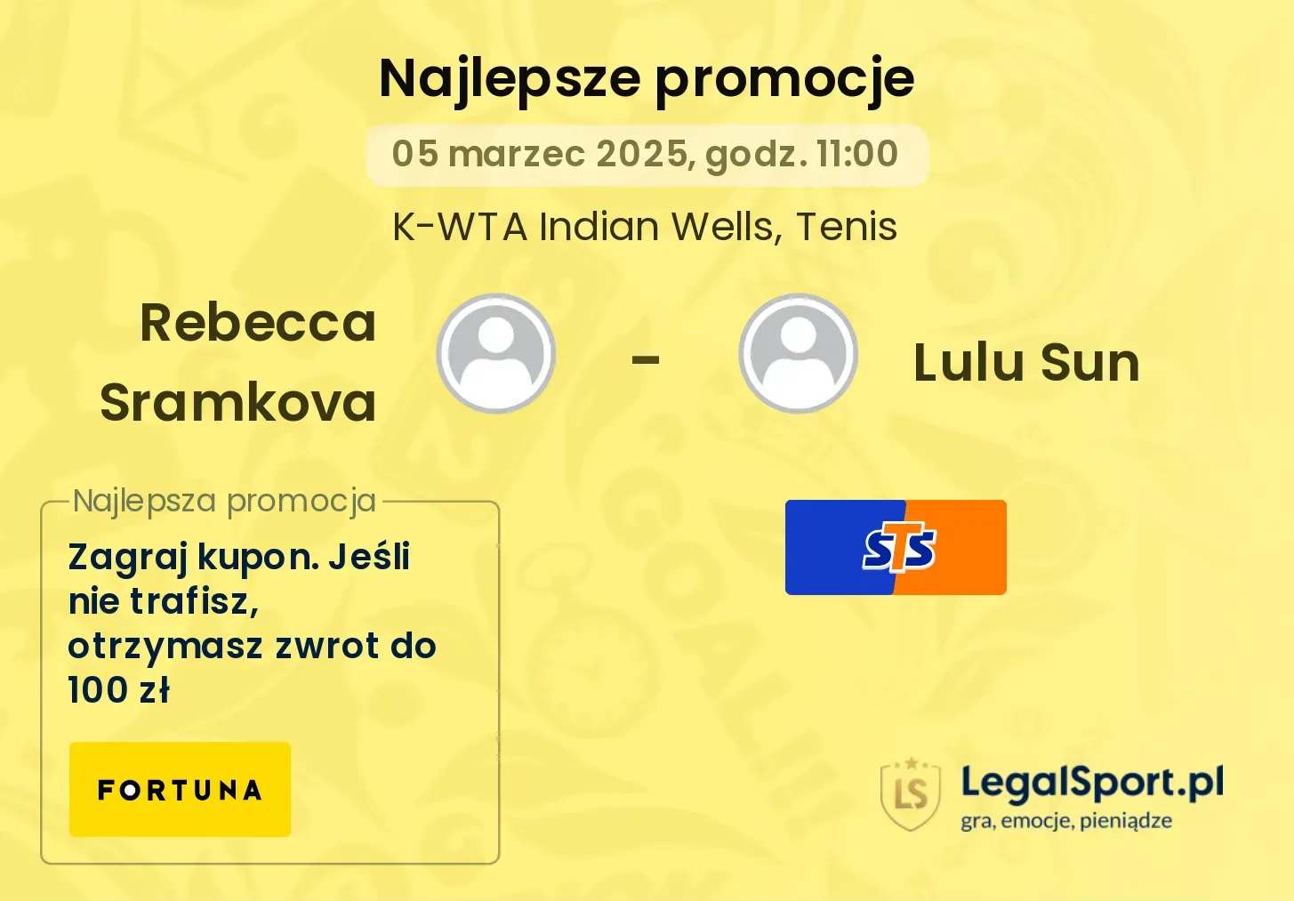 Rebecca Sramkova - Lulu Sun promocje u bukmacherów