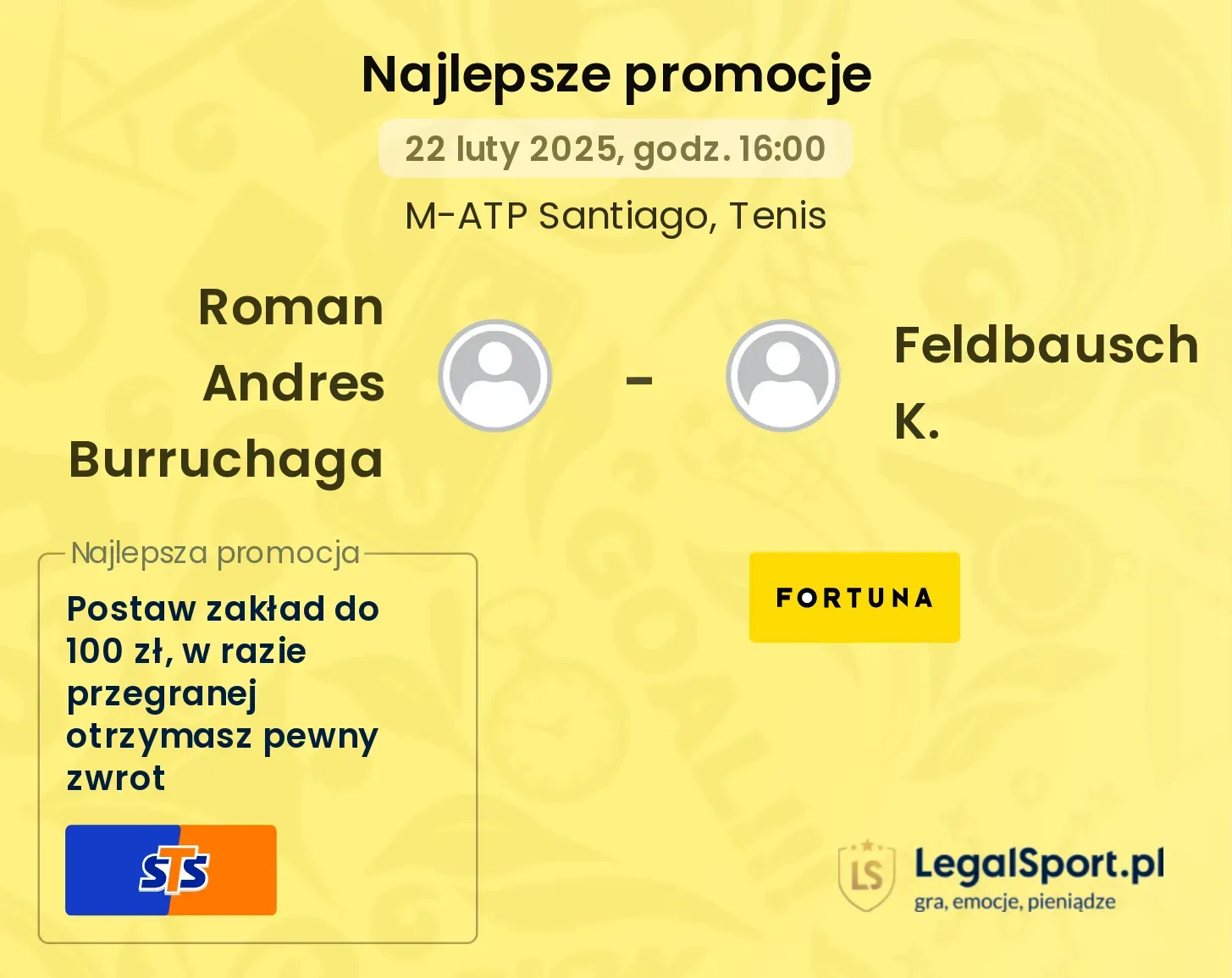 Roman Andres Burruchaga - Feldbausch K. promocje bukmacherskie
