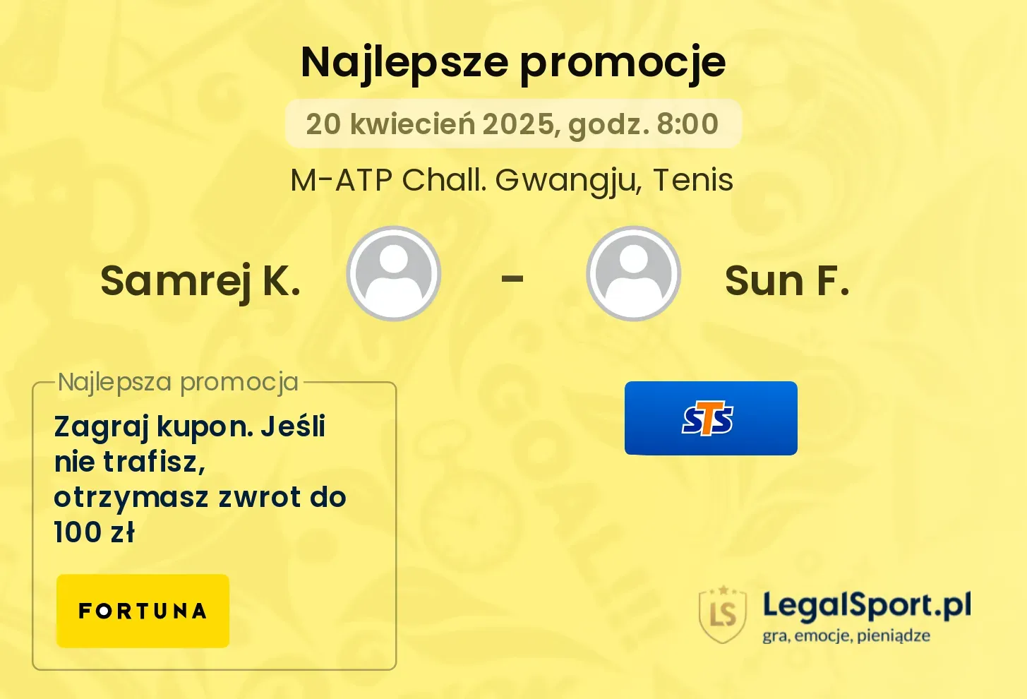 Samrej K. - Sun F. promocje bukmacherskie