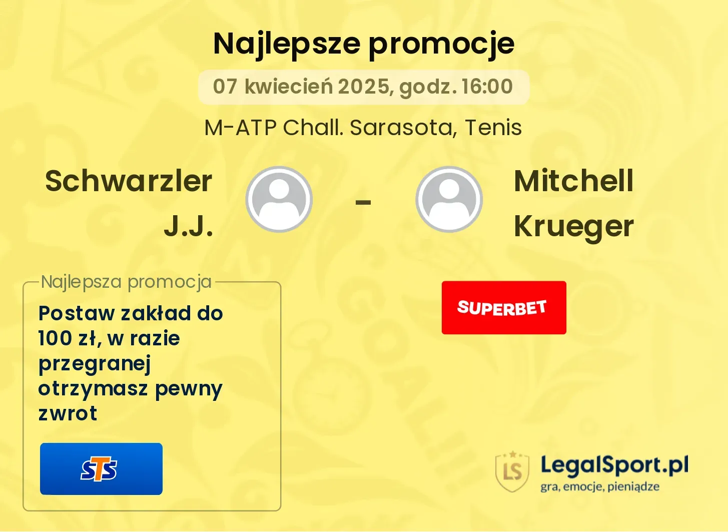 Schwarzler J.J. - Mitchell Krueger promocje bukmacherskie