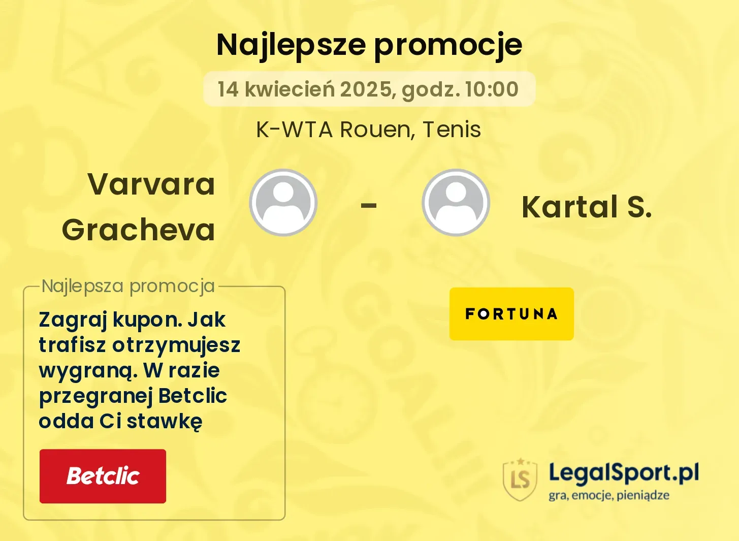 Varvara Gracheva - Kartal S. promocje bukmacherskie