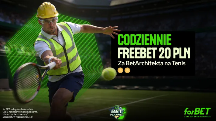 forBET: Freebet 20 PLN za kupon BetArchitekta na Wimbledon