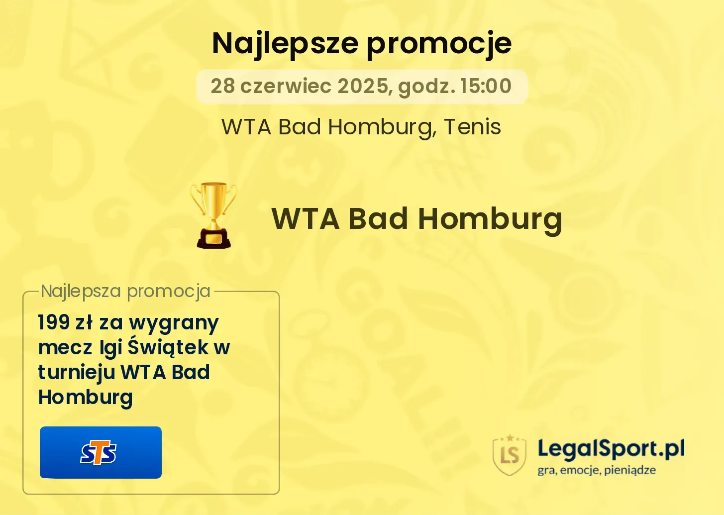 Tenis WTA Bad Homburg promocje bukmacherskie