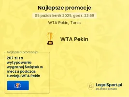 Promocje bukmacherskie na WTA Pekin