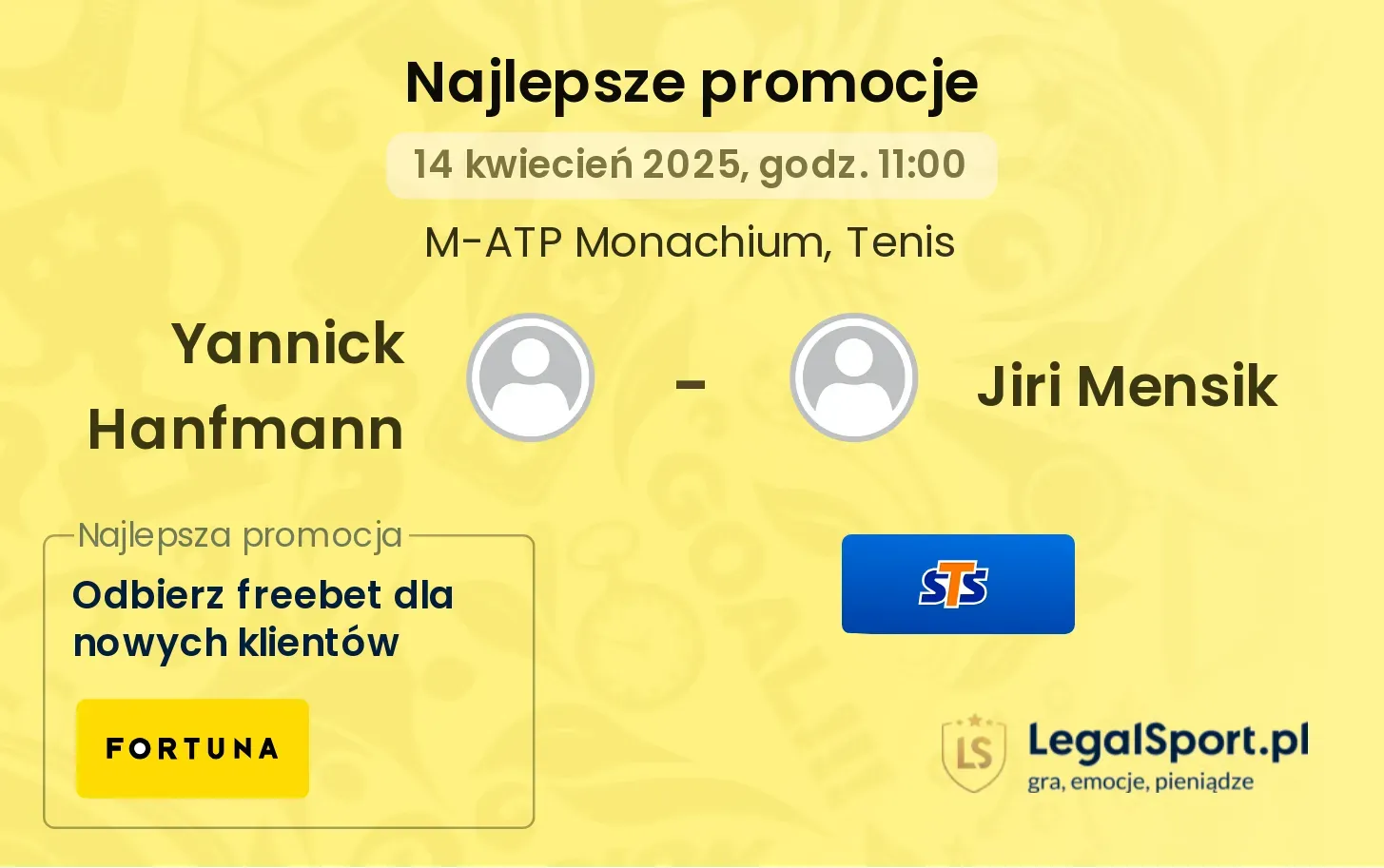 Yannick Hanfmann - Jiri Mensik promocje bukmacherskie