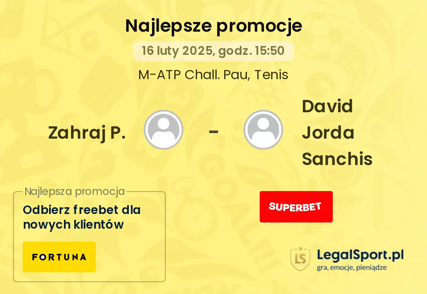 Zahraj P. - David Jorda Sanchis promocje u bukmacherów