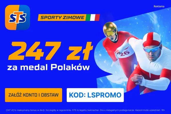 STS: 247 zł za wytypowanie medalu dla Polski na Zimowych Igrzyskach Olimpijskich