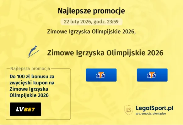 STS: 247 zł za wytypowanie zwycięzcy dowolnego meczu hokejowego mężczyzn na Zimowych Igrzyskach Olimpijskich