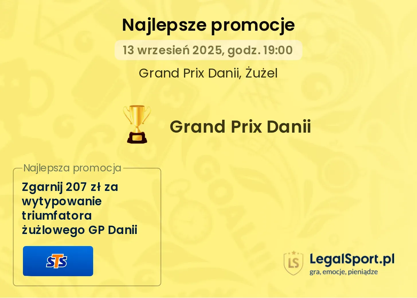 Promocje bukmacherskie na żużlowe Grand Prix Danii
