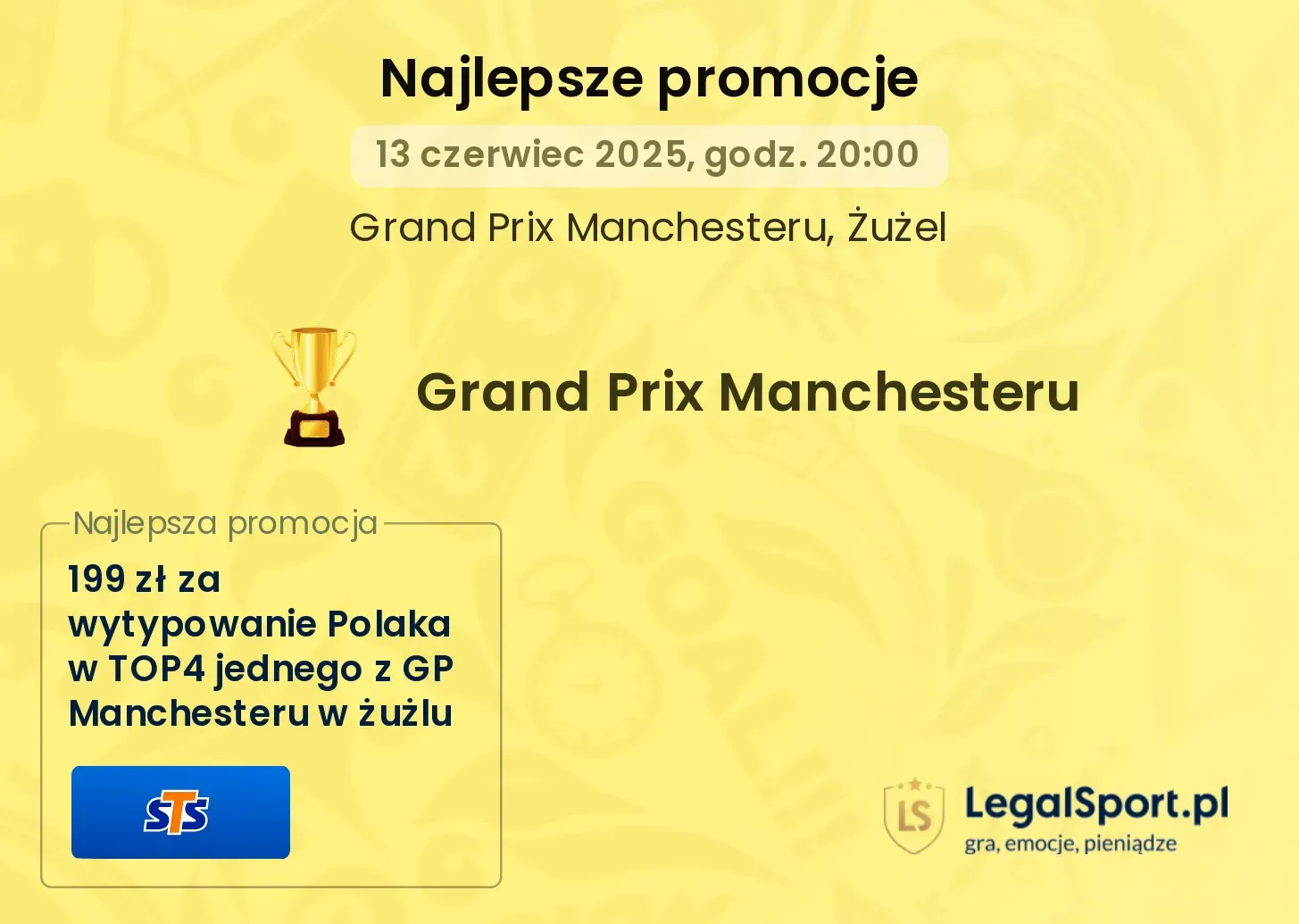 Żużel GP Manchesteru promocje bukmacherskie