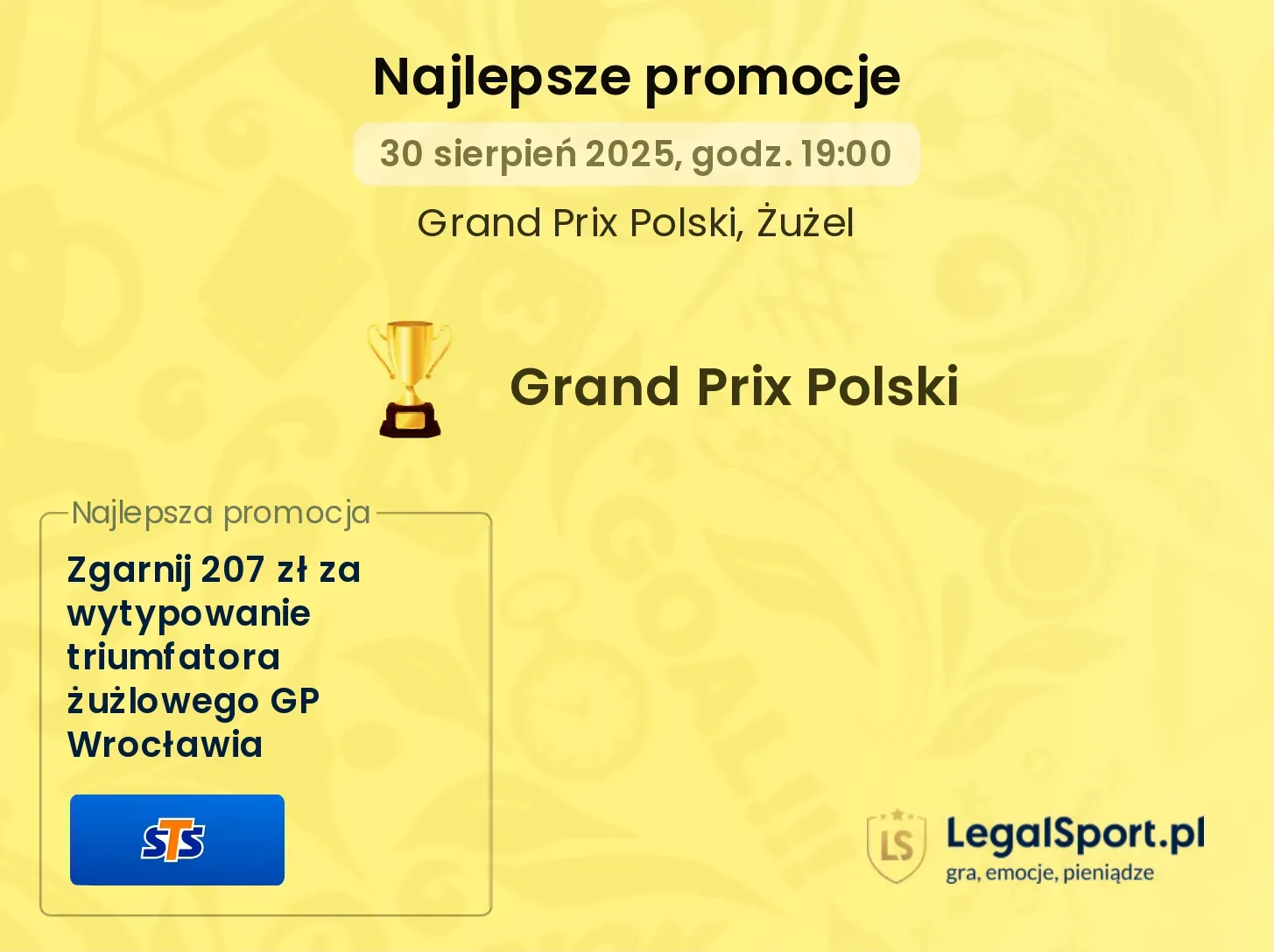 Promocje bukmacherskie na żużlowe Grand Prix Polski we Wrocławiu