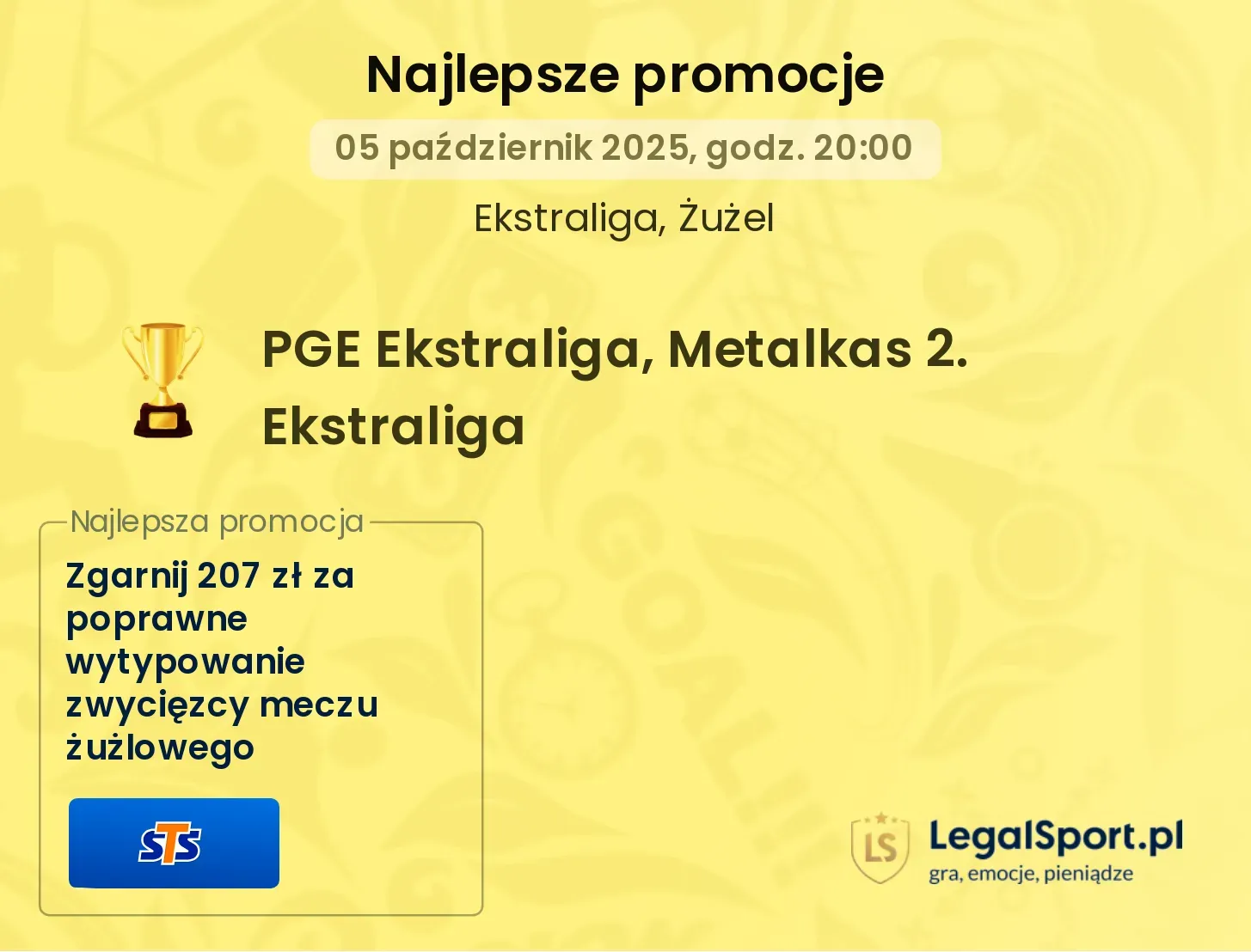 Żużel PGE Ekstraliga, Metalkas 2. Ekstraliga promocje bukmacherskie