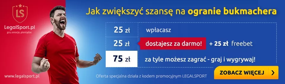 Specjalna oferta na powiększenie bonusu powitalnego z kodem promocyjnym