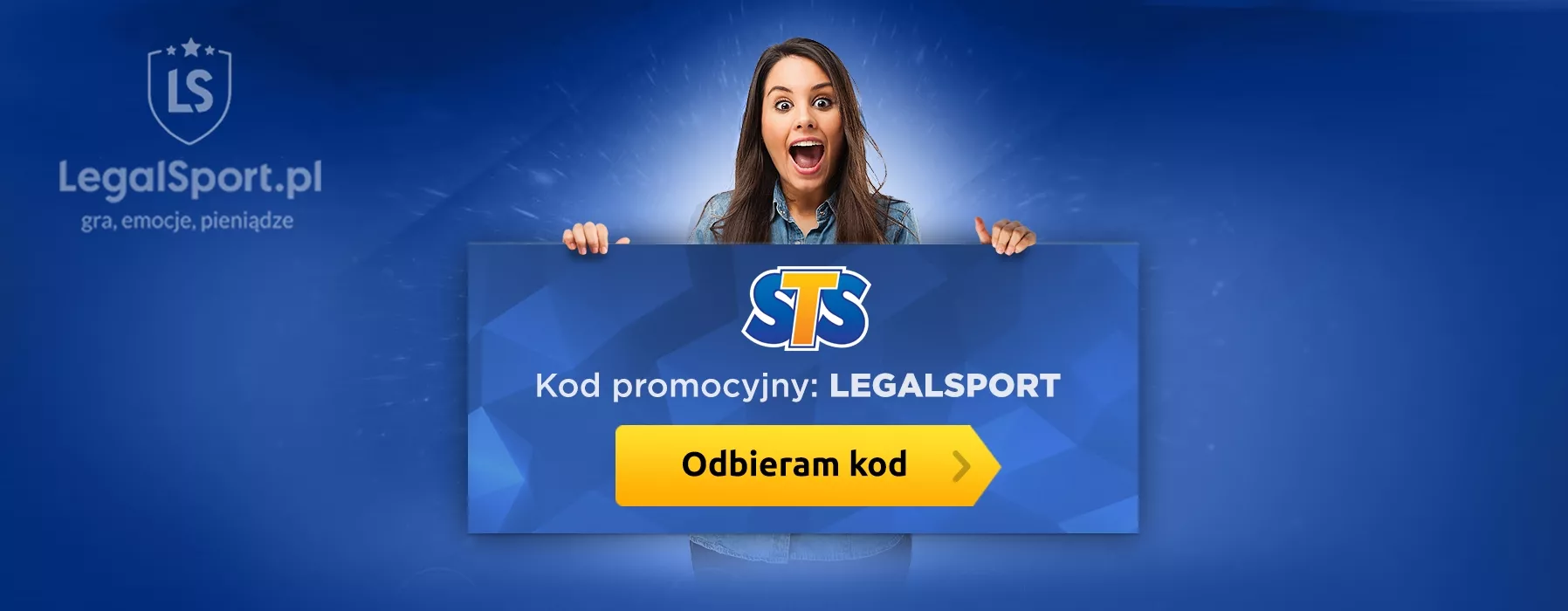 Zakłady Bukmacherskie STS oferują bonus z kodem promocyjnym > LEGALSPORT | W sumie 1279 zł.
