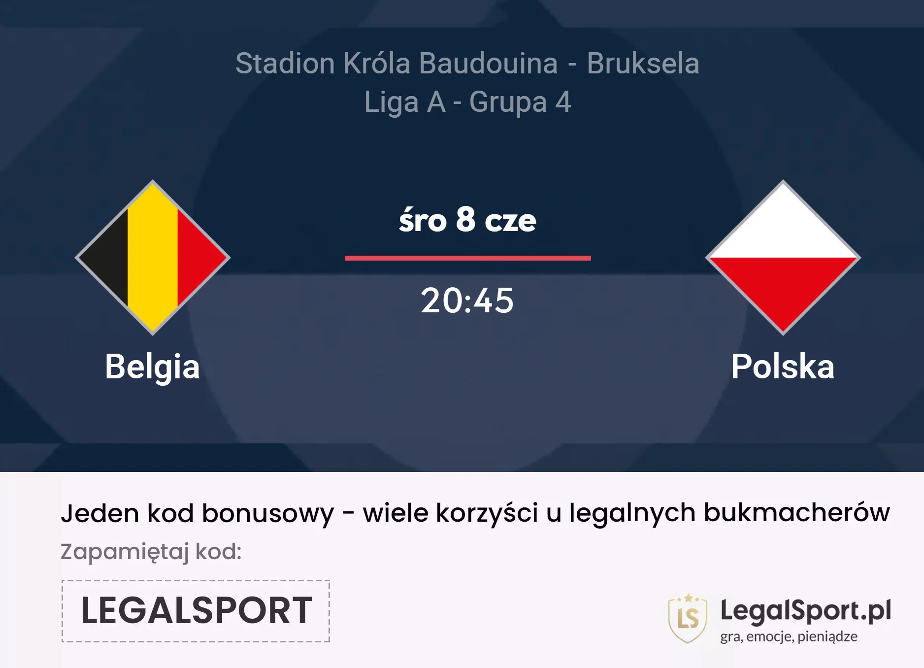 Belgia - Polska | Typy bukmacherskie