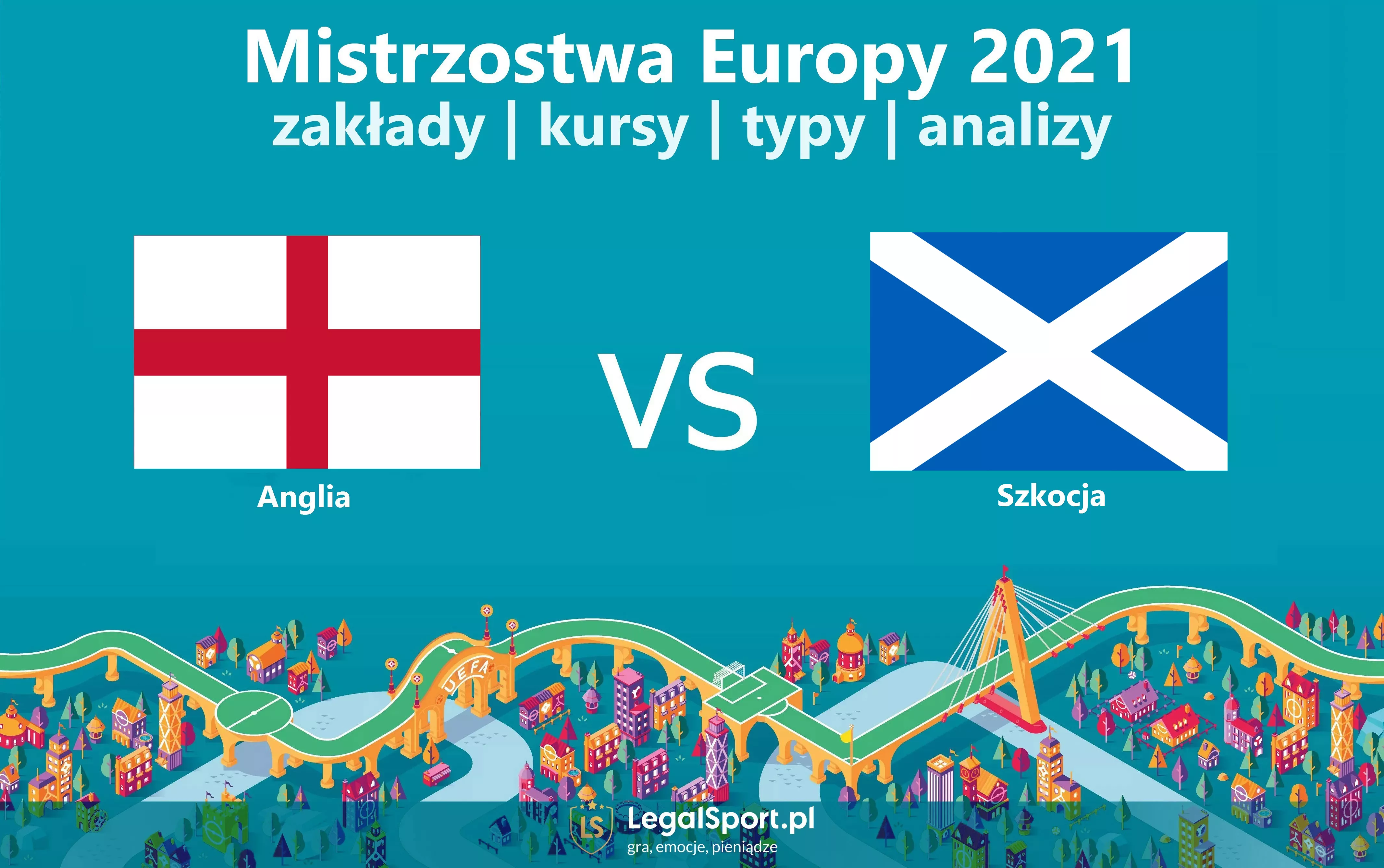 Euro 2021: Anglia - Szkocja: typy, zakłady, kursy