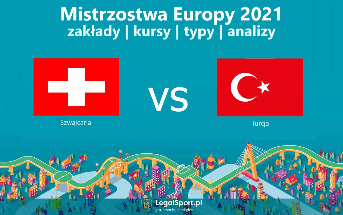 Euro 2021: Szwajcaria - Turcja: typy, zak艂ady, kursy