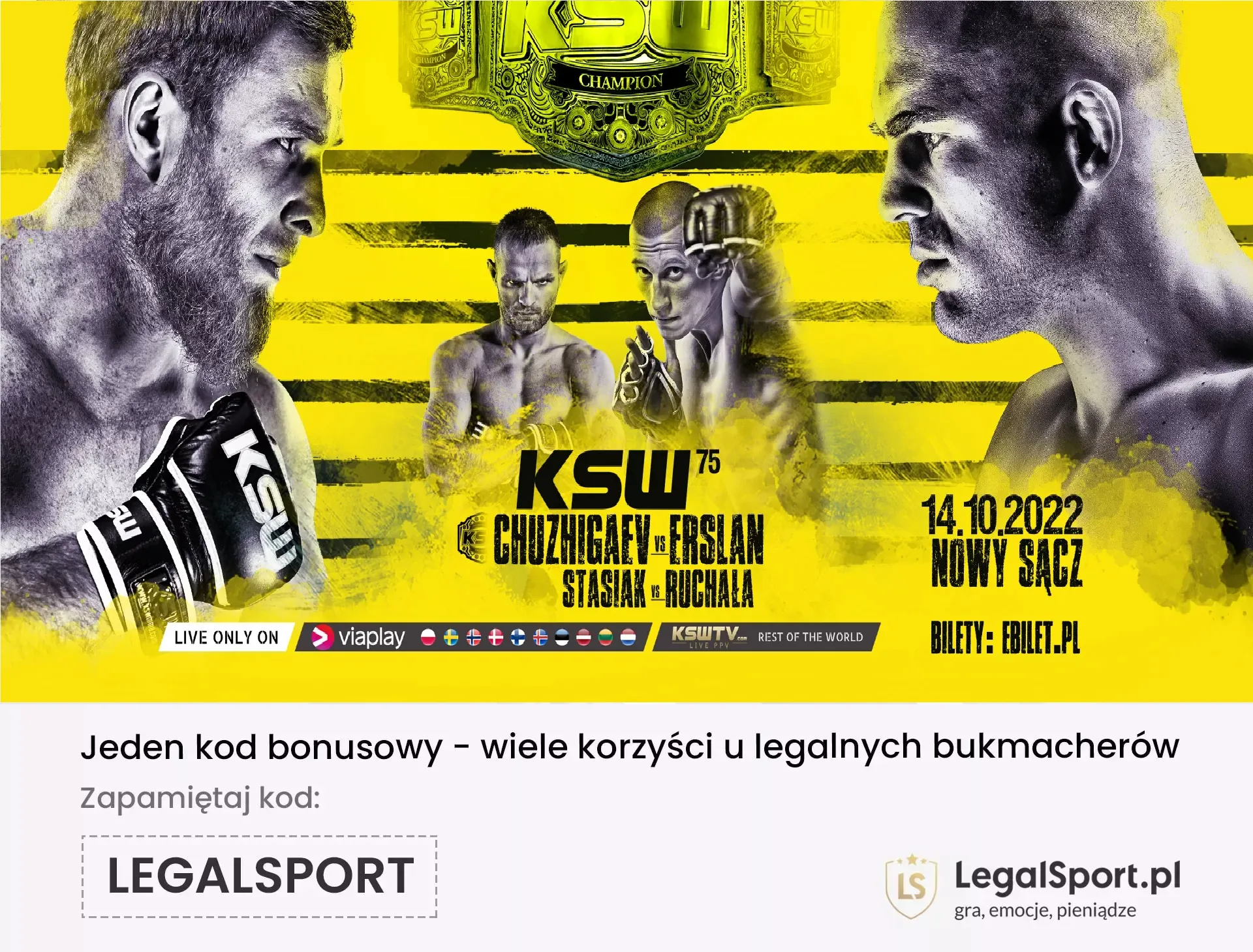 Kursy i typy na KSW 75