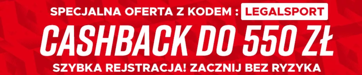 Infografika z bonusem powitalnym 200 zł za kod LEGALSPORT w Betclic