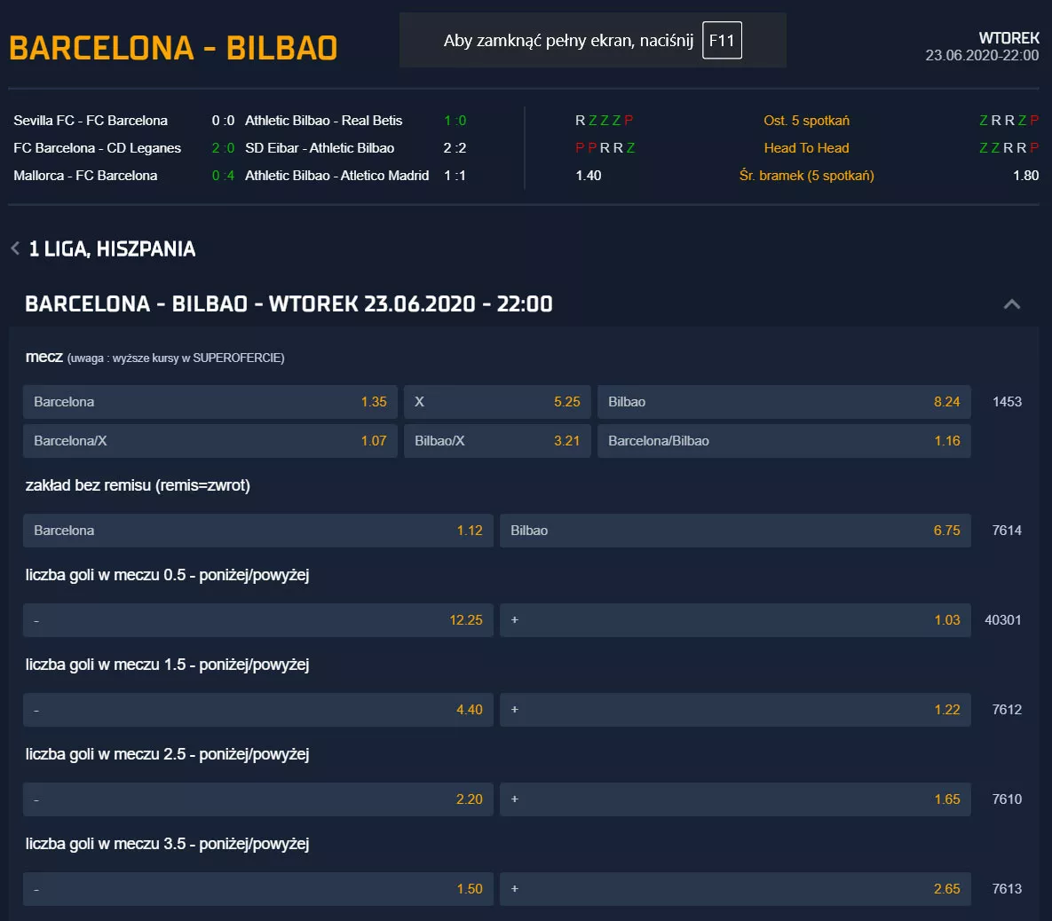 Typy Barcelona - Bilbao w STS. Kod promocyjny pomoże odebrać freebet bonusowy.