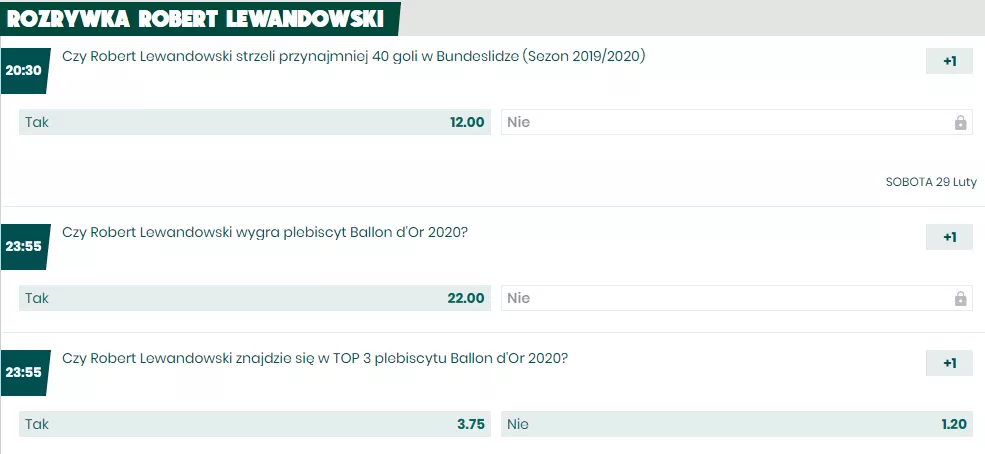 Zakłady długoterminowe na Roberta Lewandowskiego w Betfan