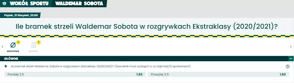 Sobota w Śląsku Wrocław - typy w  BETFAN online