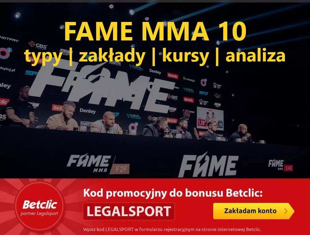 Fotka do artykułu o FAME MMA 10 - zakłady, kursy, typy