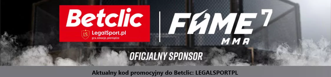 Betclic - oficjalny sponsor FAME MMA + kod promocyjny do max. bonusów powitalnych