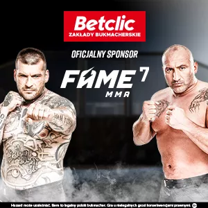 FAME MMA 7 w BETCLIC - co można zyskać?- specjalne bonusy i konkursy z nagrodami,- rozbudowaną ofertę typów na każdą walkę,- atrakcyjne kursy na całą kartę walk.