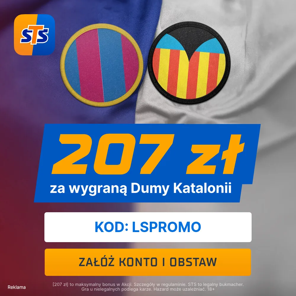 STS: 207 zł za wytypowanie zwycięzcy meczu Barcelona - Valencia