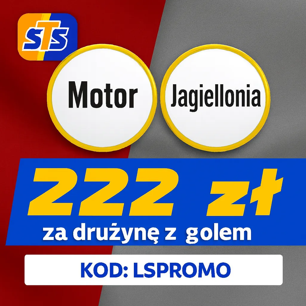 STS: 222 zł za wytypowanie drużyny z golem w meczu Motor Lublin - Jagiellonia Białystok