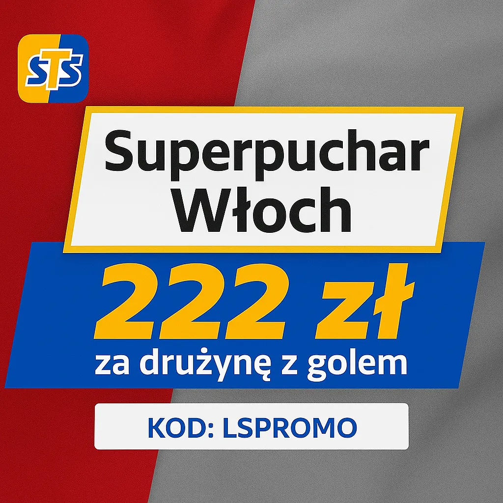 STS: 222 zł za wytypowanie drużyny z golem w meczu o Superpuchar Włoch 2025