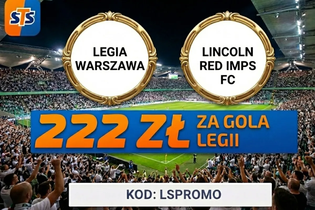 STS: 222 zł za wytypowanie gola Legii Warszawa w meczu z Lincoln Red Imps FC