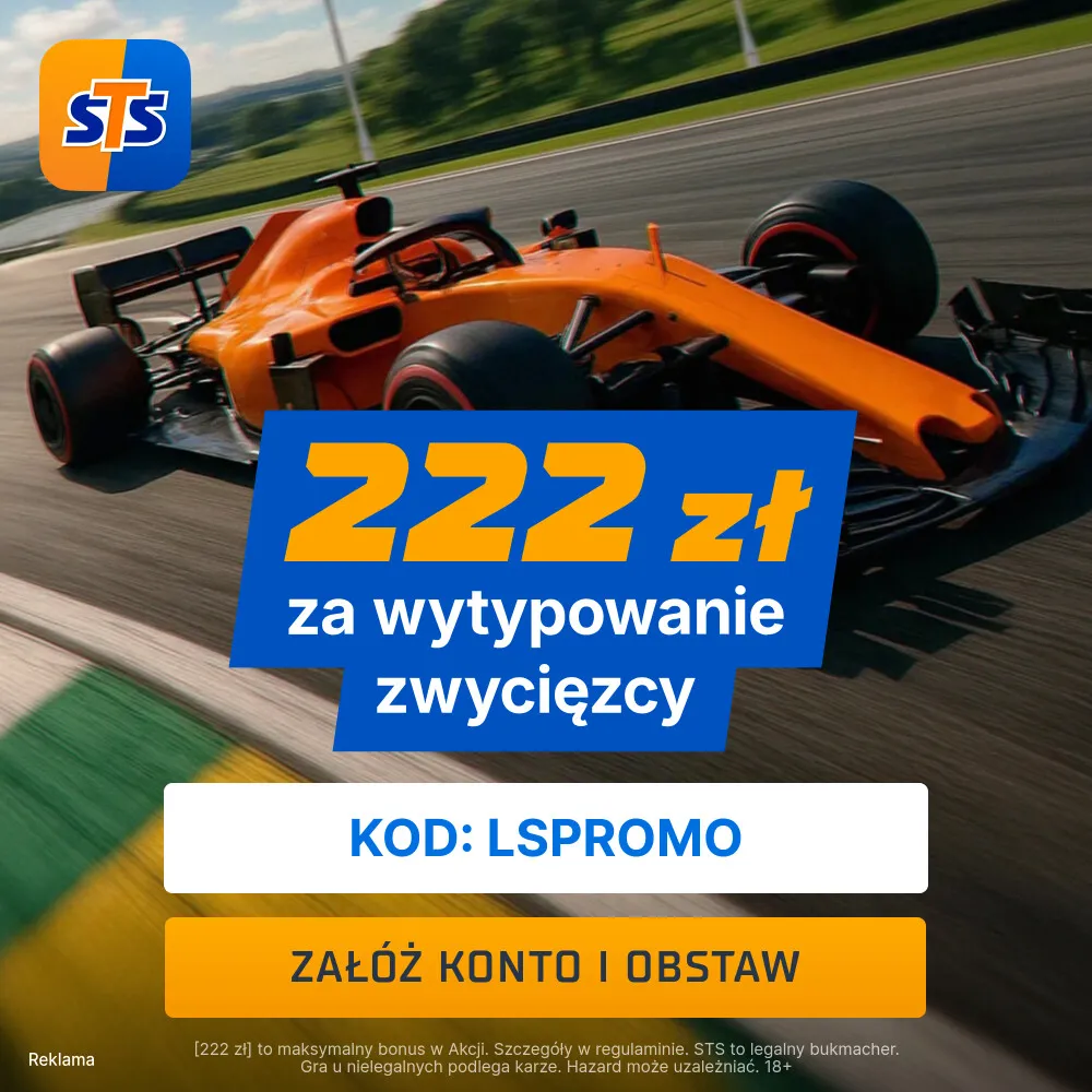 STS: 222 zł za wytypowanie zwycięzcy GP Las Vegas