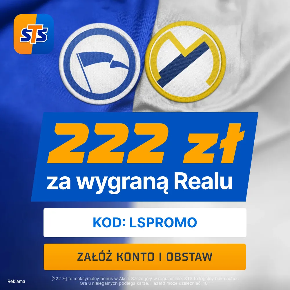 STS: 222 zł za wytypowanie zwycięzcy meczu Deportivo Alavés - Real Madryt