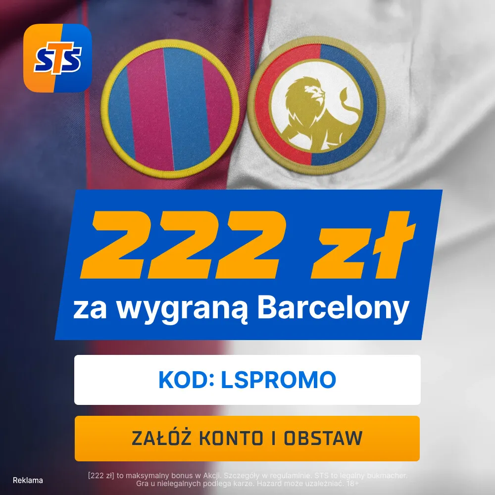 STS: 222 zł za wytypowanie zwycięzcy meczu FC Barcelona - Osasuna Pampeluna
