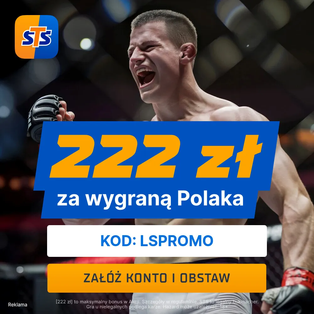 STS: 222 zł za wytypowanie zwycięzcy walki na gali UFC Fight Night: Oliveira - Gamrot