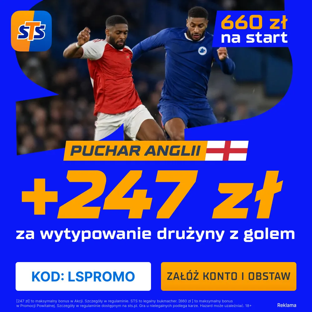 STS: 247 zł za wytypowanie drużyny z golem w meczu Tottenham - Aston Villa