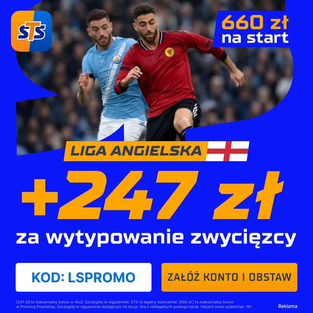 STS: 247 zł za wytypowanie zwycięzcy meczu Arsenal - Manchester United