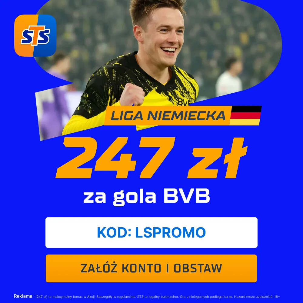 STS: 247 zł za wytypowanie zwycięzcy meczu Borussia Dortmund - Werder