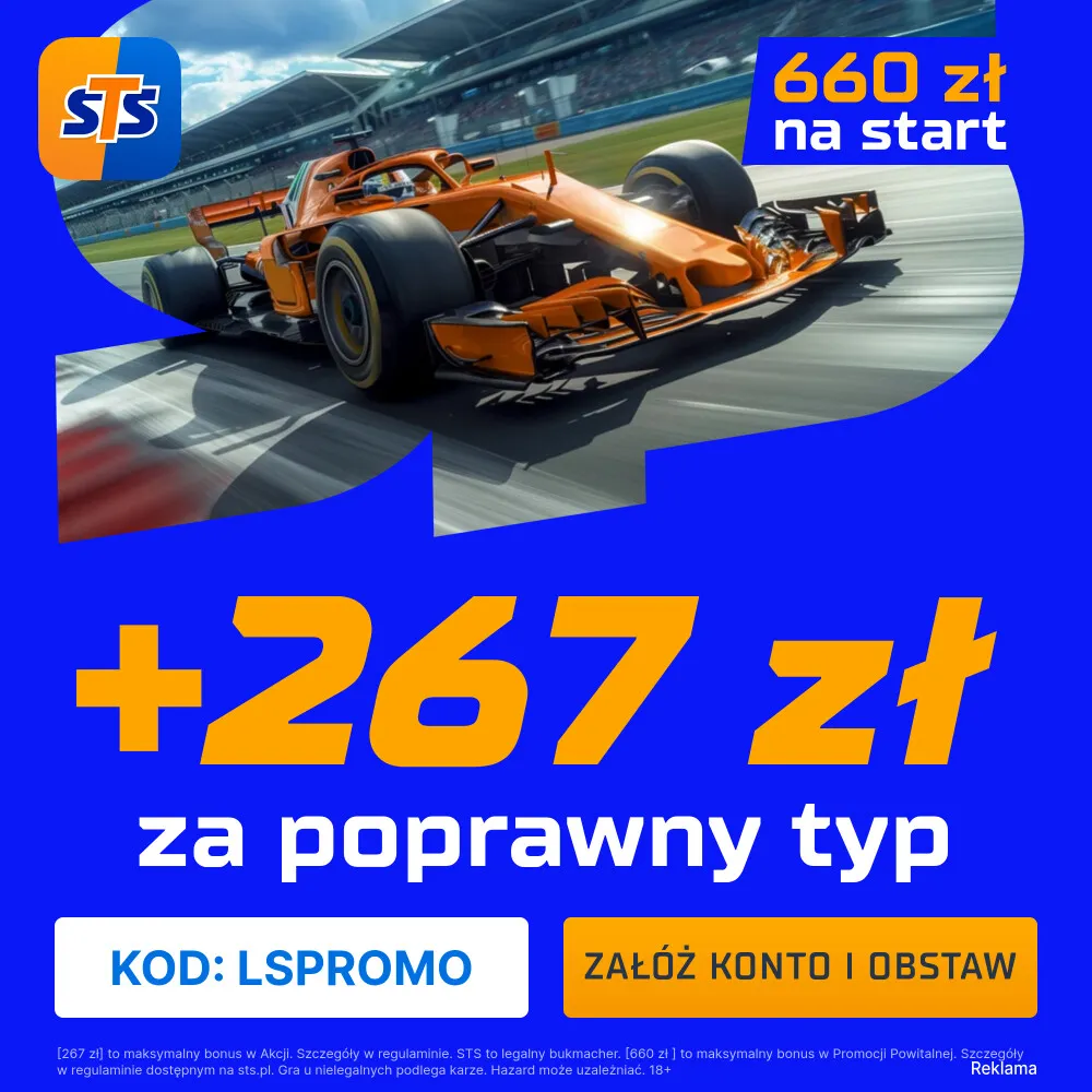 STS: 267 zł za poprawny typ na GP Kanady
