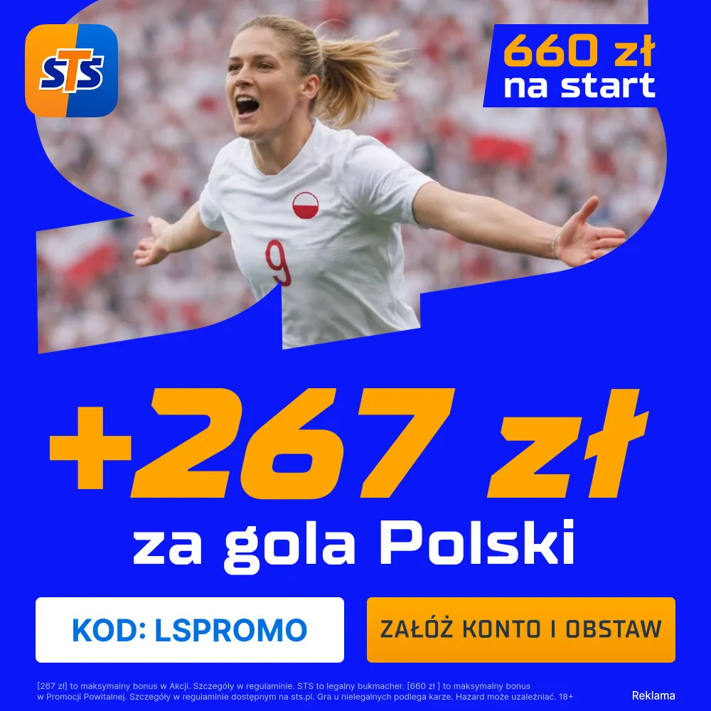 STS: 267 zł za wytypowanie drużyny z golem w meczu el. MŚ Kobiet Irlandia - Polska