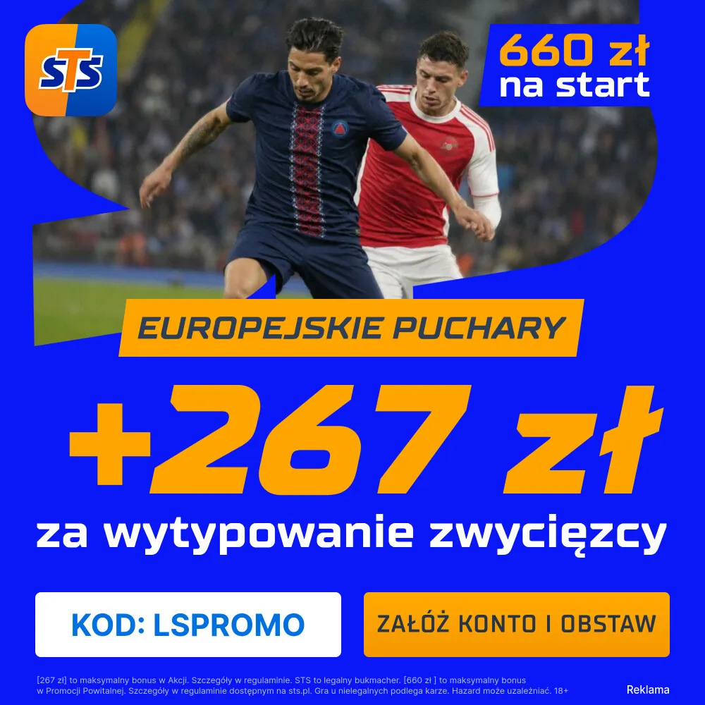 STS: 267 zł za wytypowanie zwycięzcy meczu Paris Saint-Germain – Arsenal