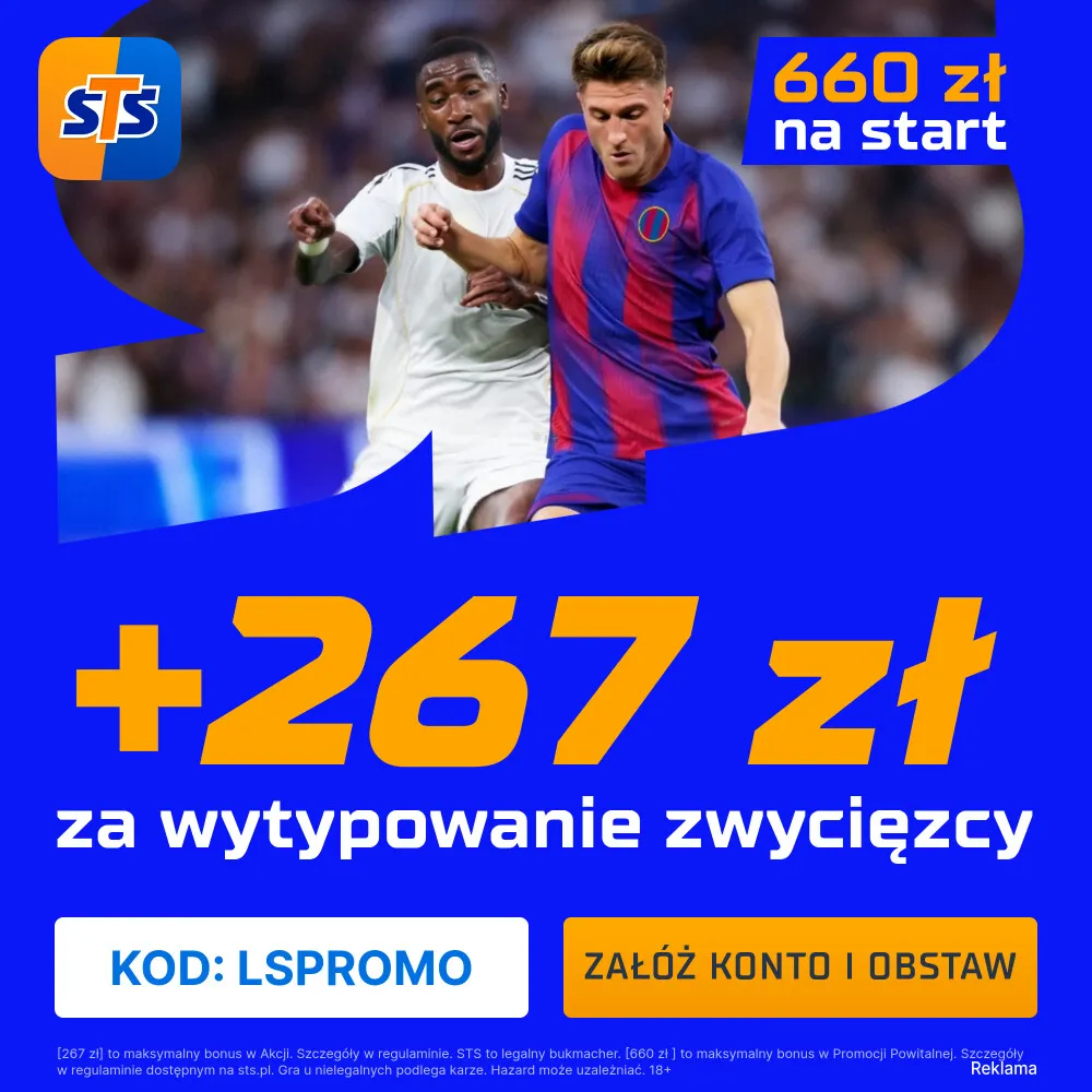 STS: 267 zł za wytypowanie zwycięzcy meczu Real Madryt – FC Barcelona