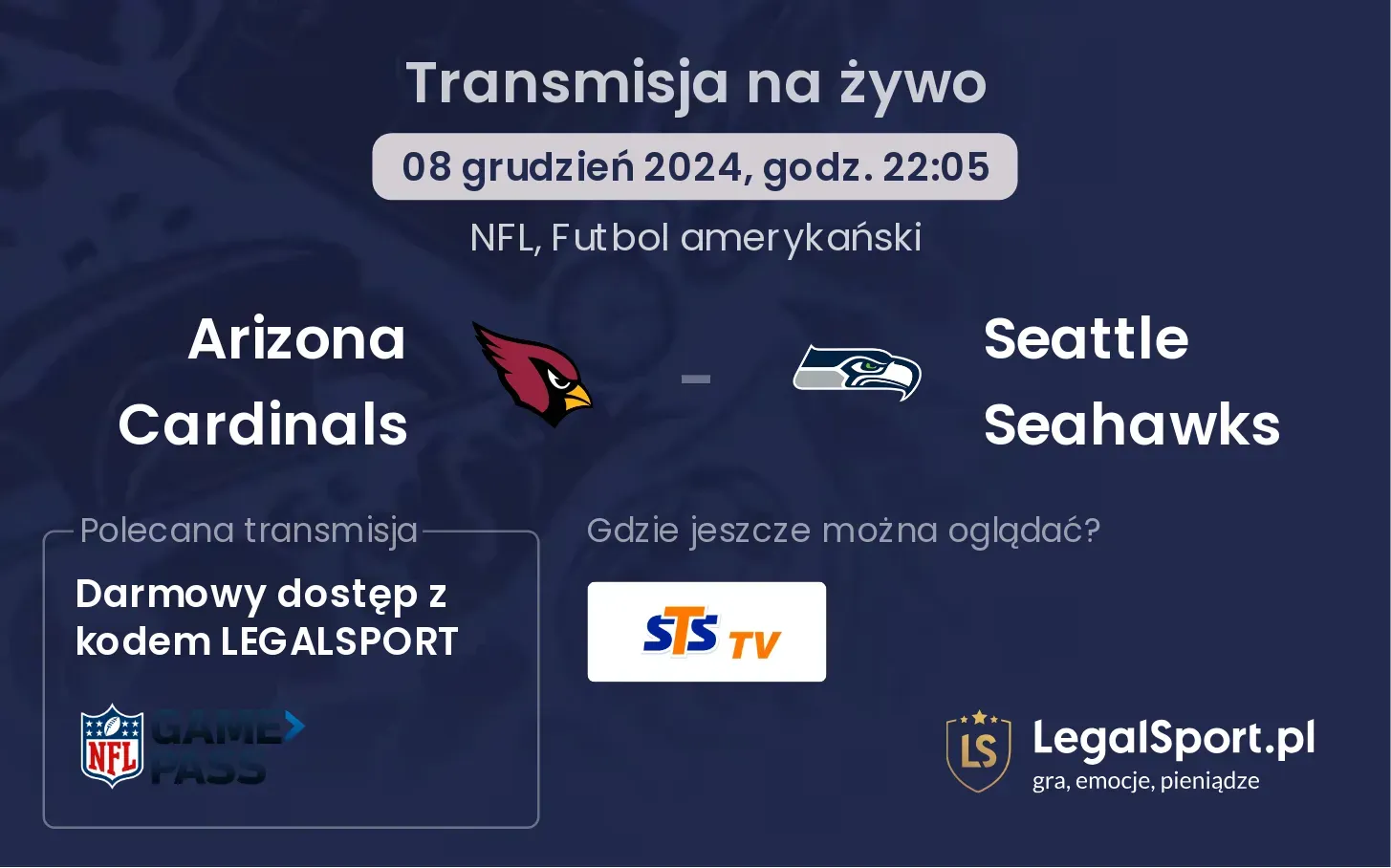 Arizona Cardinals - Seattle Seahawks gdzie oglądać?